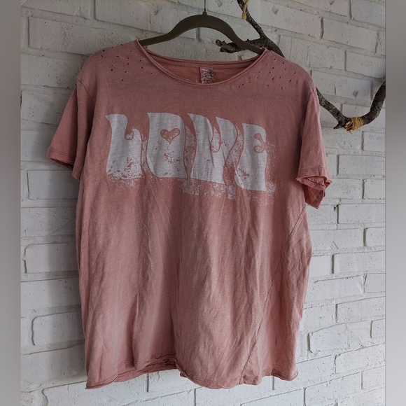 NWOT Magnolia Pearl Groovy Love tee One size - Picture 4 of 8